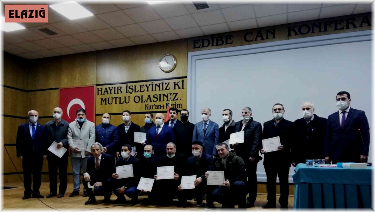 Elazığ'da hafızlığı muhafaza hizmet içi eğitim kursu