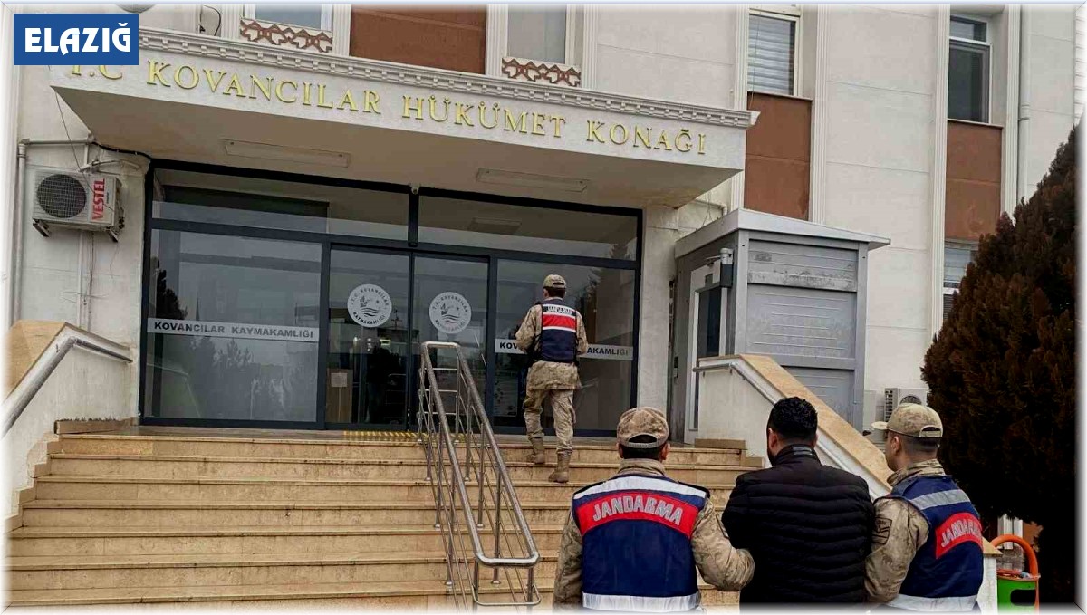Elazığ'da hakkında 5 yıl kesinleşmiş hapis cezası bulunan zanlı yakalandı