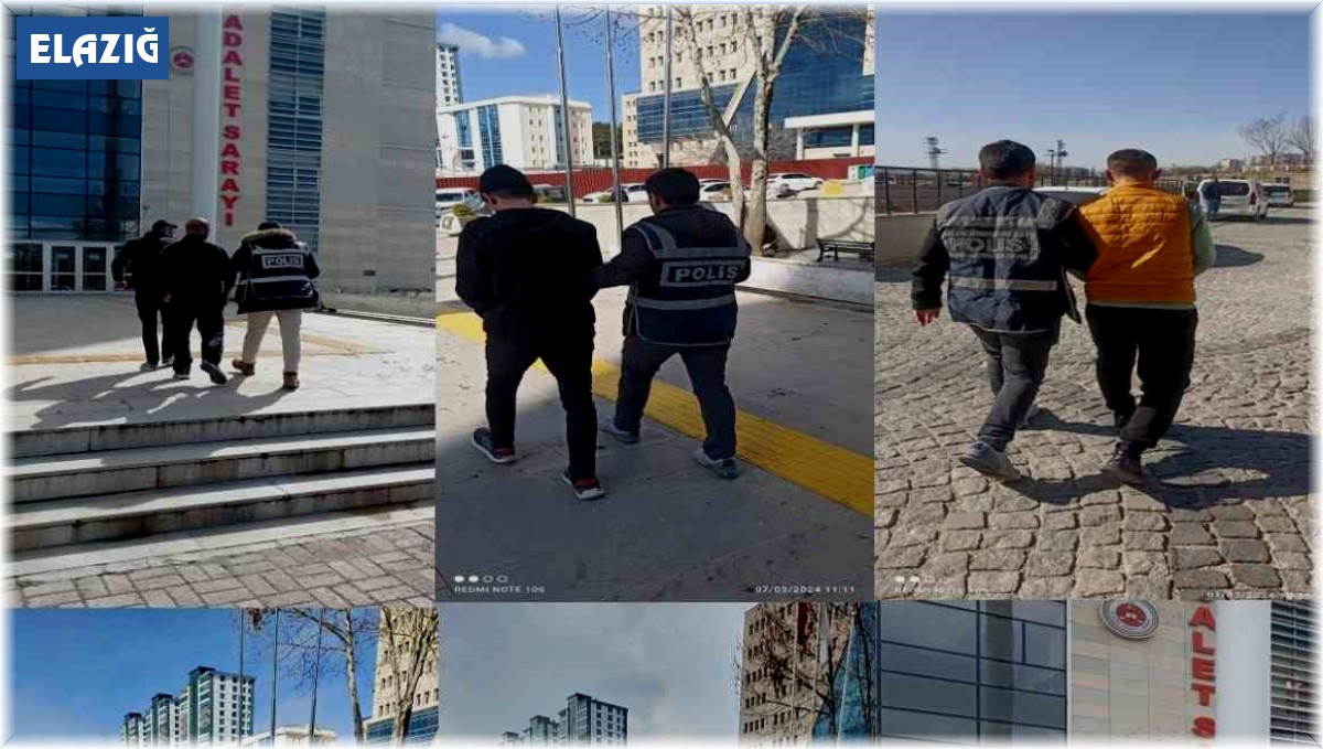 Elazığ'da haklarında kesinleşmiş hapis cezası bulunan 23 şahıs yakalandı