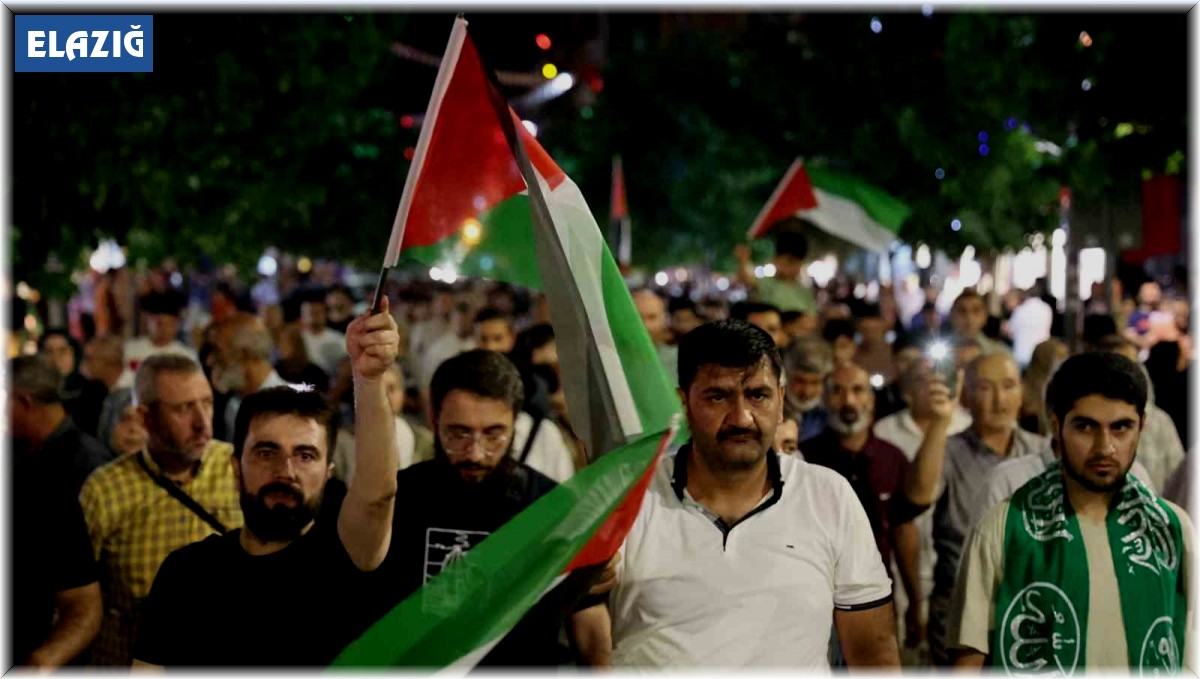 Elazığ'da Haniye için yürüyüş