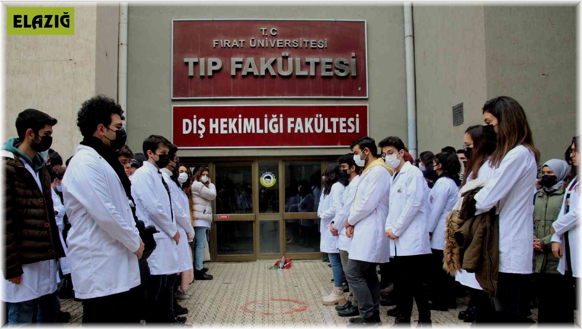 Elazığ'da hayatını kaybeden tıp öğrencisi için arkadaşları anma töreni düzenledi