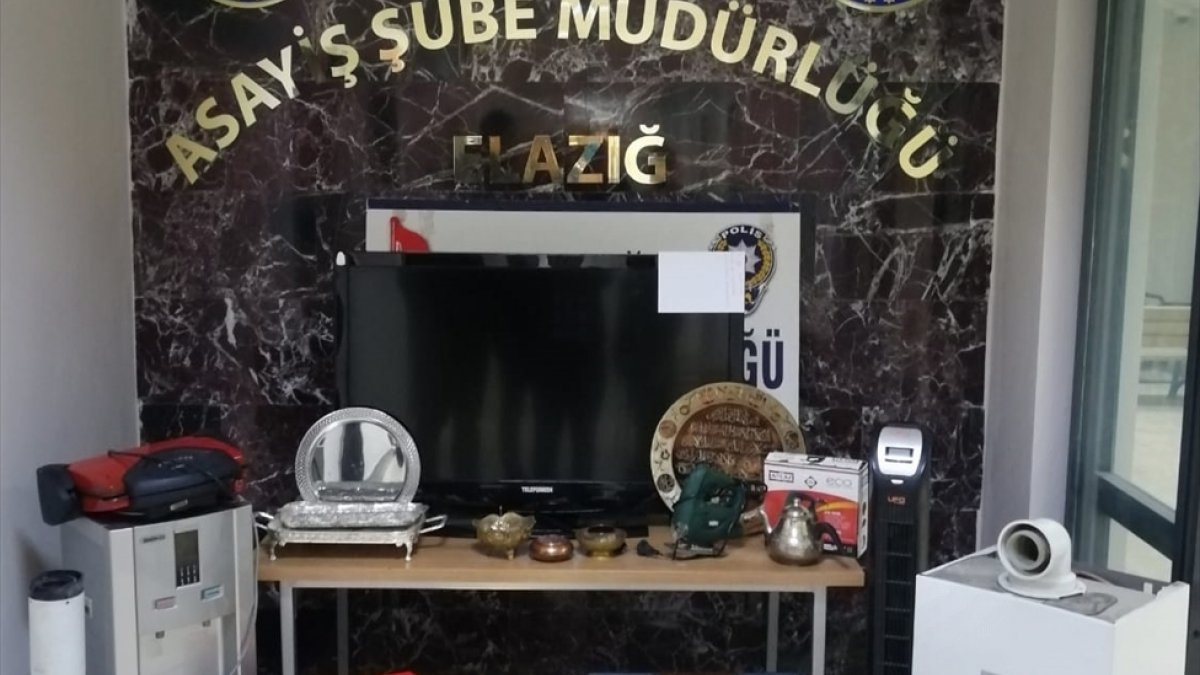 Elazığ'da hırsızlık suçundan gözaltına alınan 3 şüpheliden biri tutuklandı