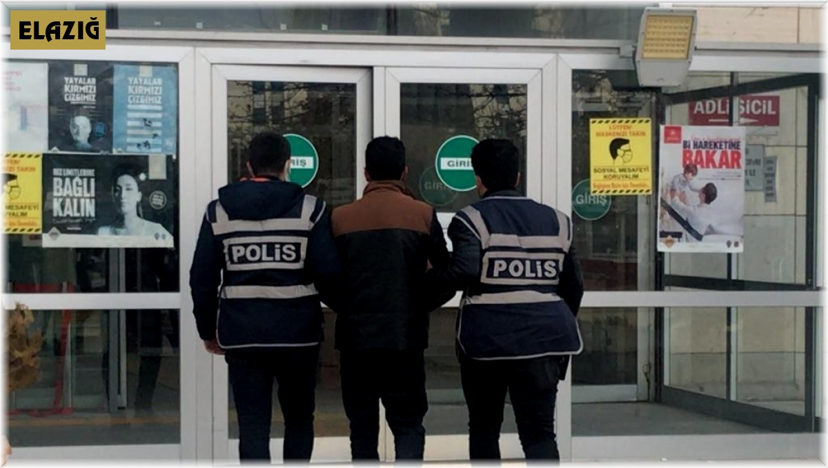 Elazığ'da hırsızlık şüphelisi tutuklandı