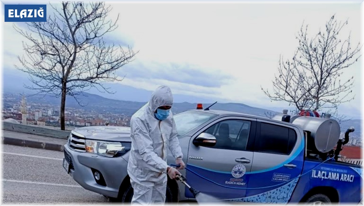 Elazığ'da ilaçlama çalışmaları sürüyor