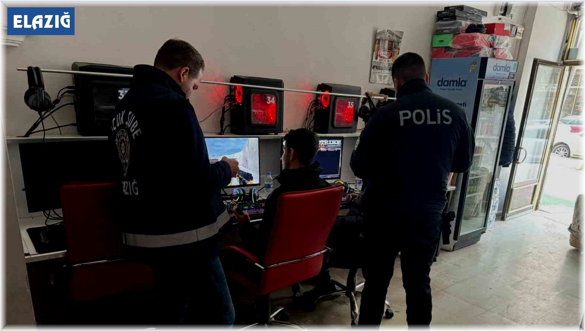 Elazığ'da internet kafeler denetlendi