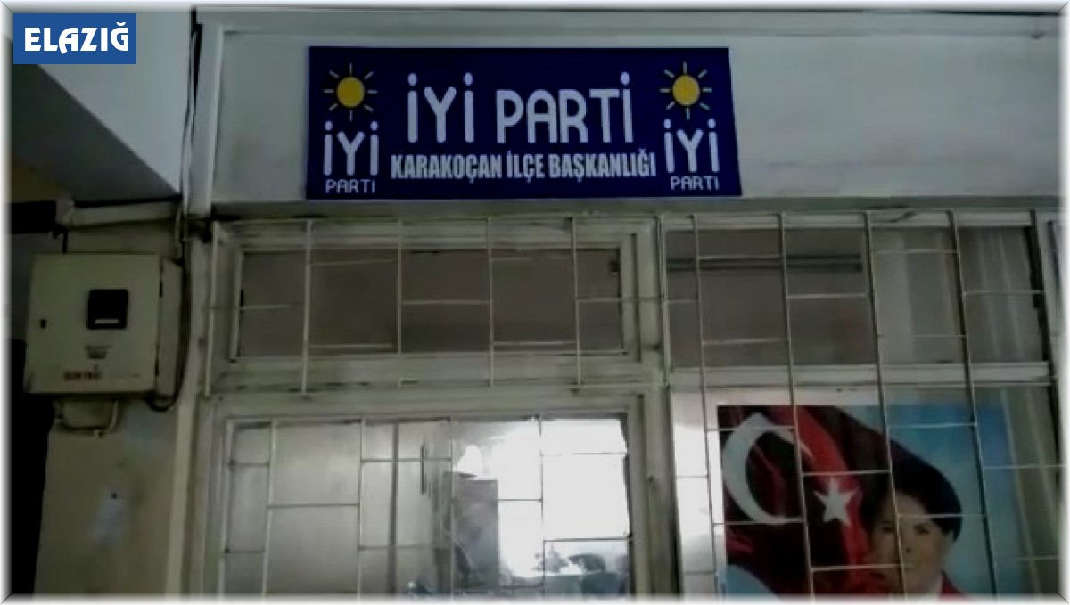 Elazığ'da İYİ Parti ilçe binasında hırsızlık