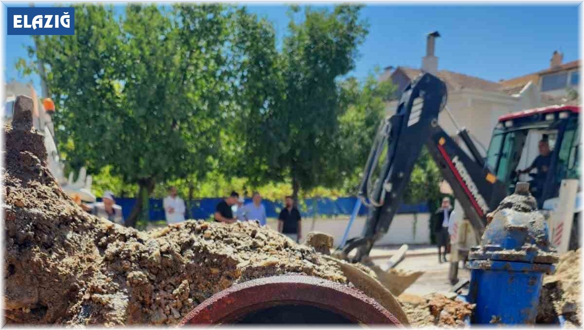 Elazığ'da izinsiz kazı, su kesintisine neden oldu