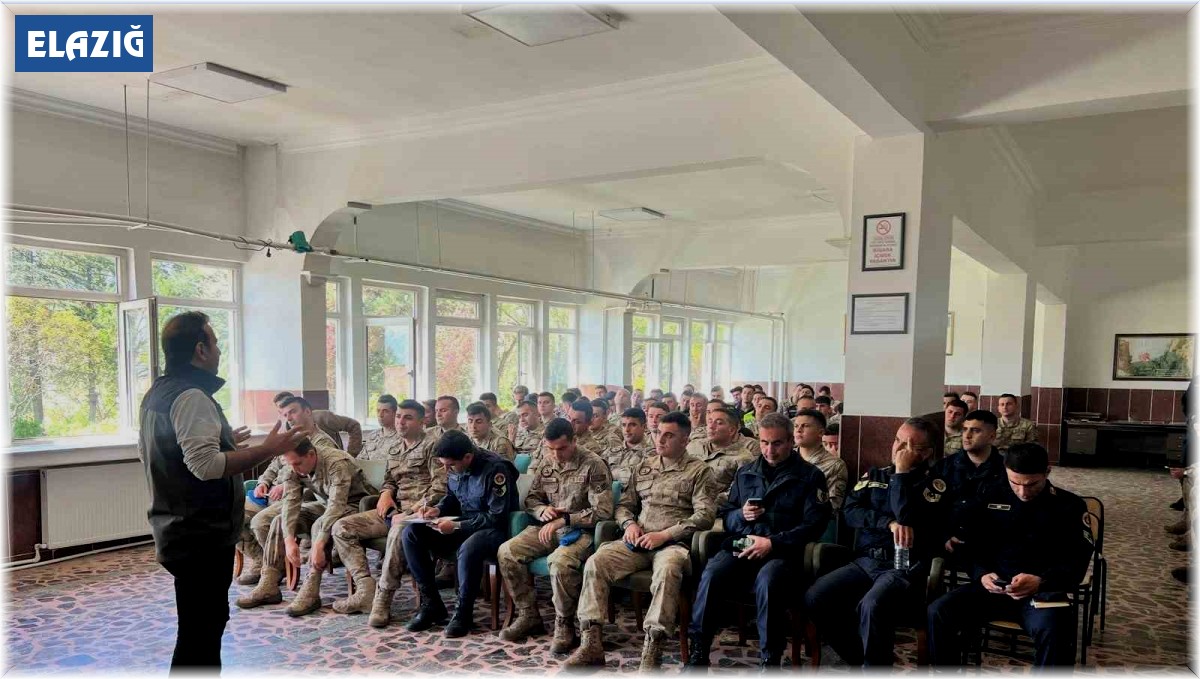 Elazığ'da jandarma personeline yangın eğitimi