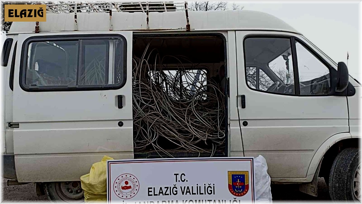 Elazığ'da kablo hırsızı yakalandı