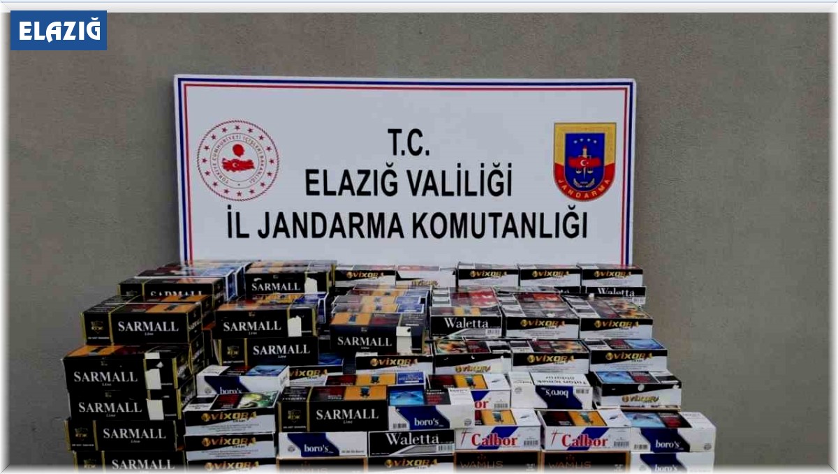 Elazığ'da kaçak 130 bin makaron ve 280 kilo tütün ele geçirildi