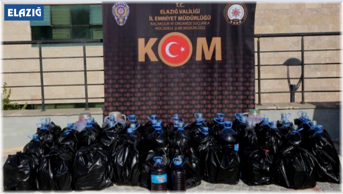 Elazığ'da kaçak içki operasyonu: 1 şüpheli yakalandı
