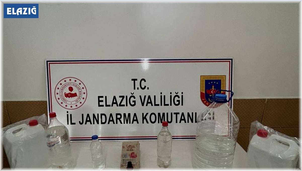 Elazığ'da kaçak içki operasyonu