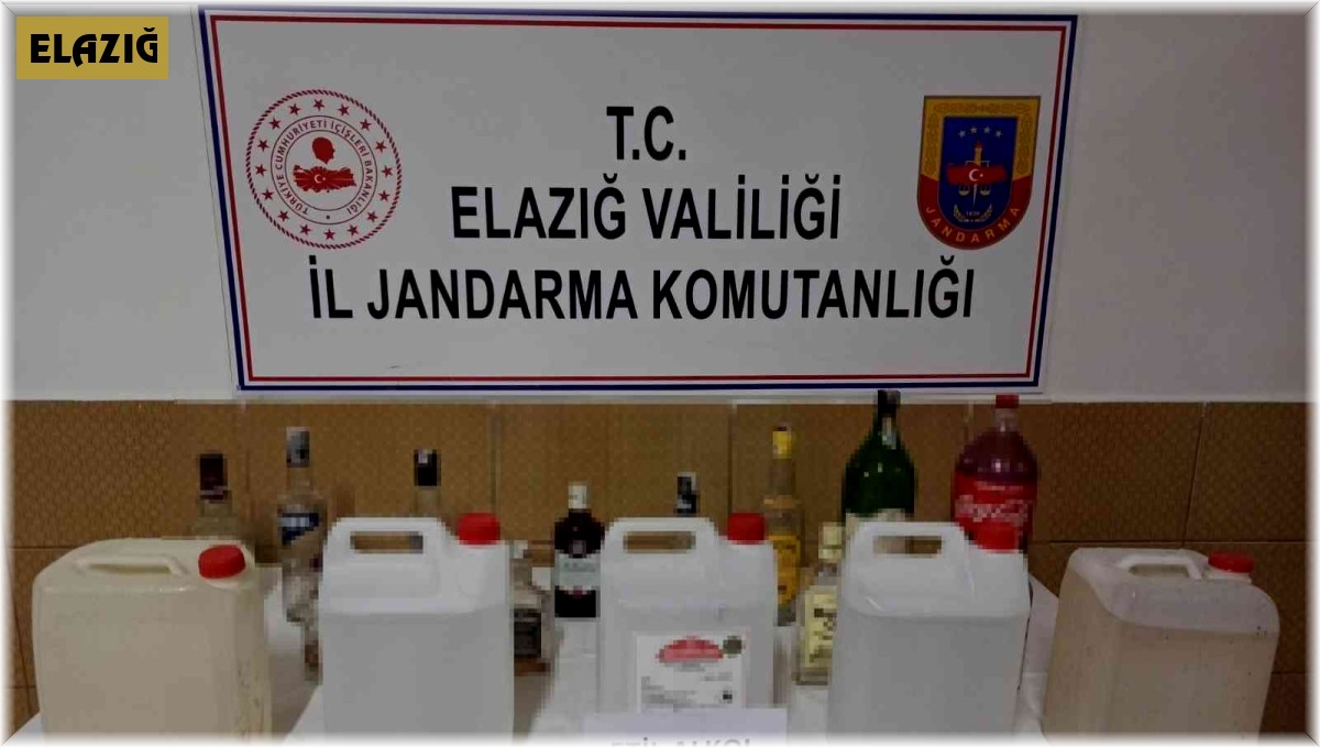 Elazığ'da kaçak içki operasyonu