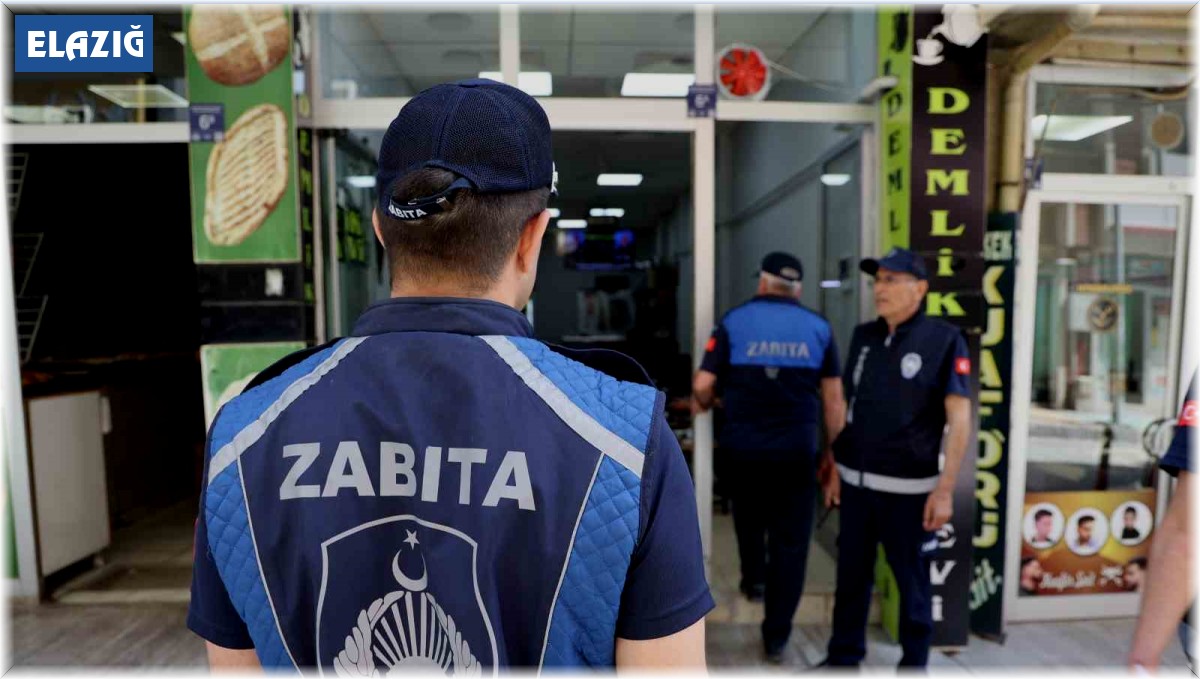 Elazığ'da kaldırım işgaline yönelik denetimler sürüyor