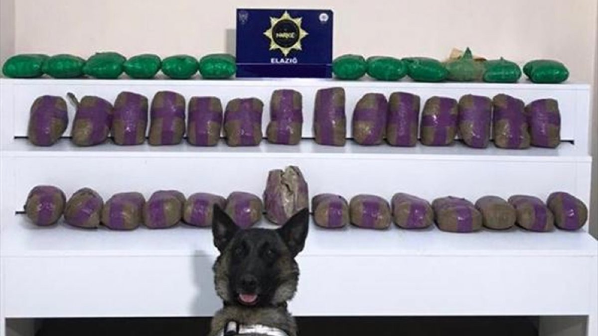 Elazığ'da kamyon kasasında 41 kilo 750 gram eroin ele geçirildi
