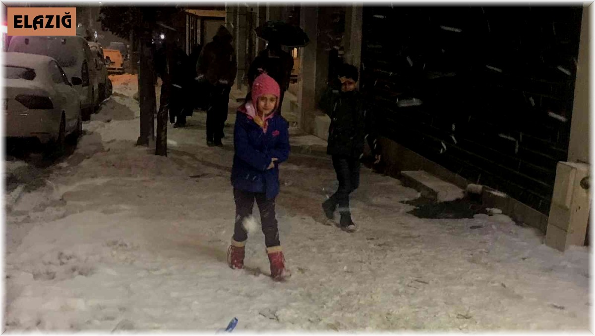 Elazığ'da kar etkisini tekrar gösterdi