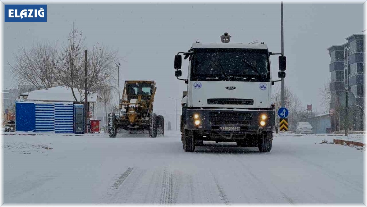 Elazığ'da kar mesaisi
