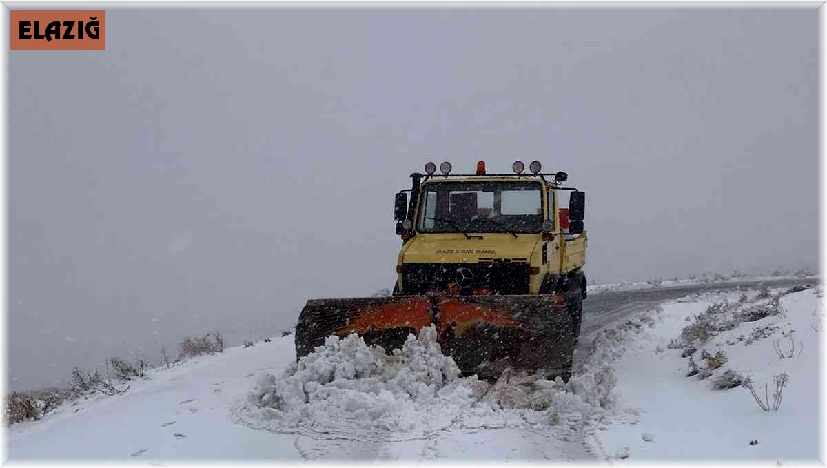 Elazığ'da karla mücadele başladı