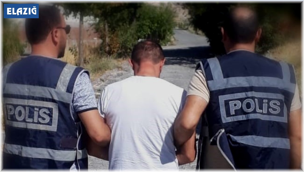 Elazığ'da kasten adam öldürmek suçundan 12 yıl 6 ay hapis cezası bulunan zanlı yakalandı