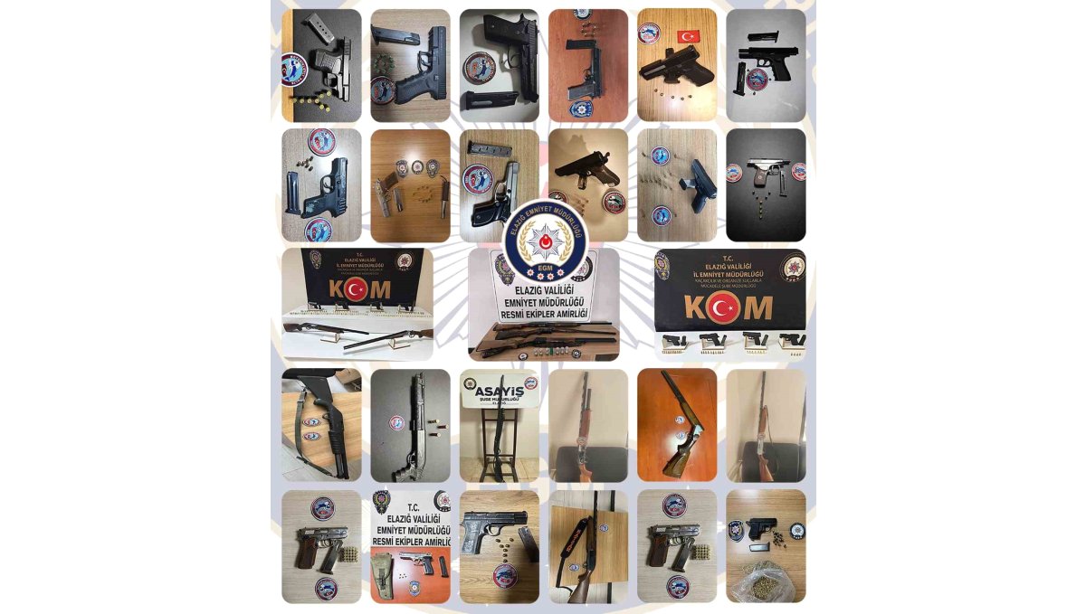 Elazığ'da kesinleşmiş hapis cezası bulunan 115 zanlı tutuklandı