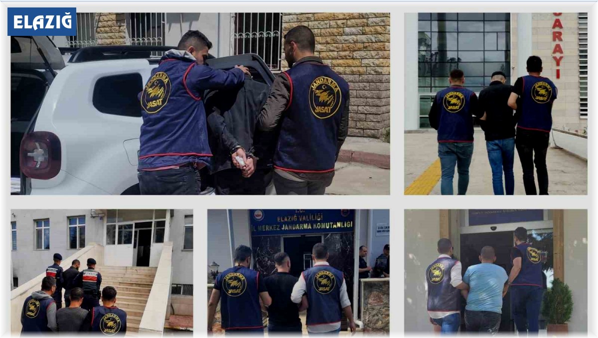 Elazığ'da kesinleşmiş hapis cezası bulunan 23 zanlı yakalandı