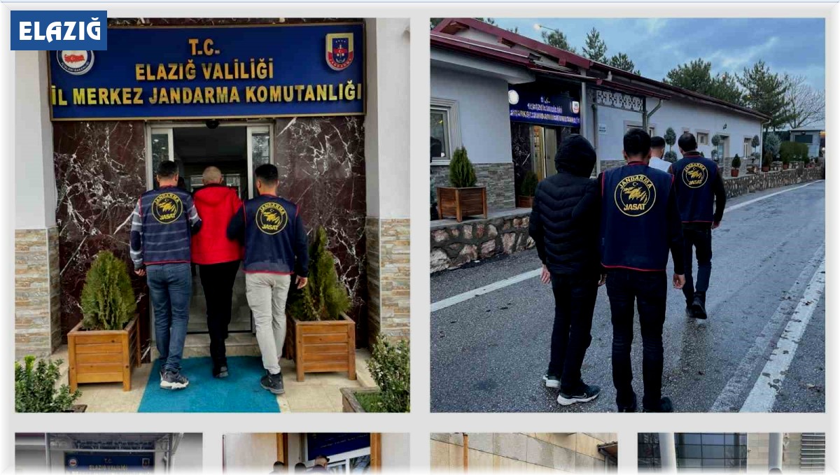 Elazığ'da kesinleşmiş hapis cezası bulunan 26 zanlı tutuklandı