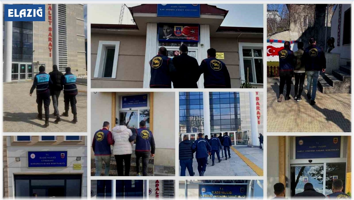 Elazığ'da kesinleşmiş hapis cezası bulunan 34 zanlı yakalandı