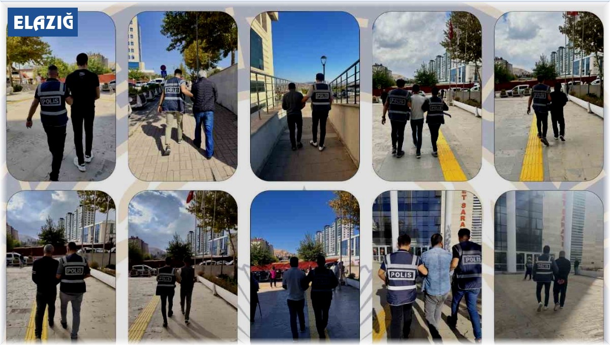Elazığ'da kesinleşmiş hapis cezası bulunan 68 zanlı yakalandı