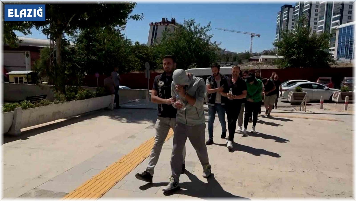 Elazığ'da ki uyuşturucu operasyonunda 5 tutuklama