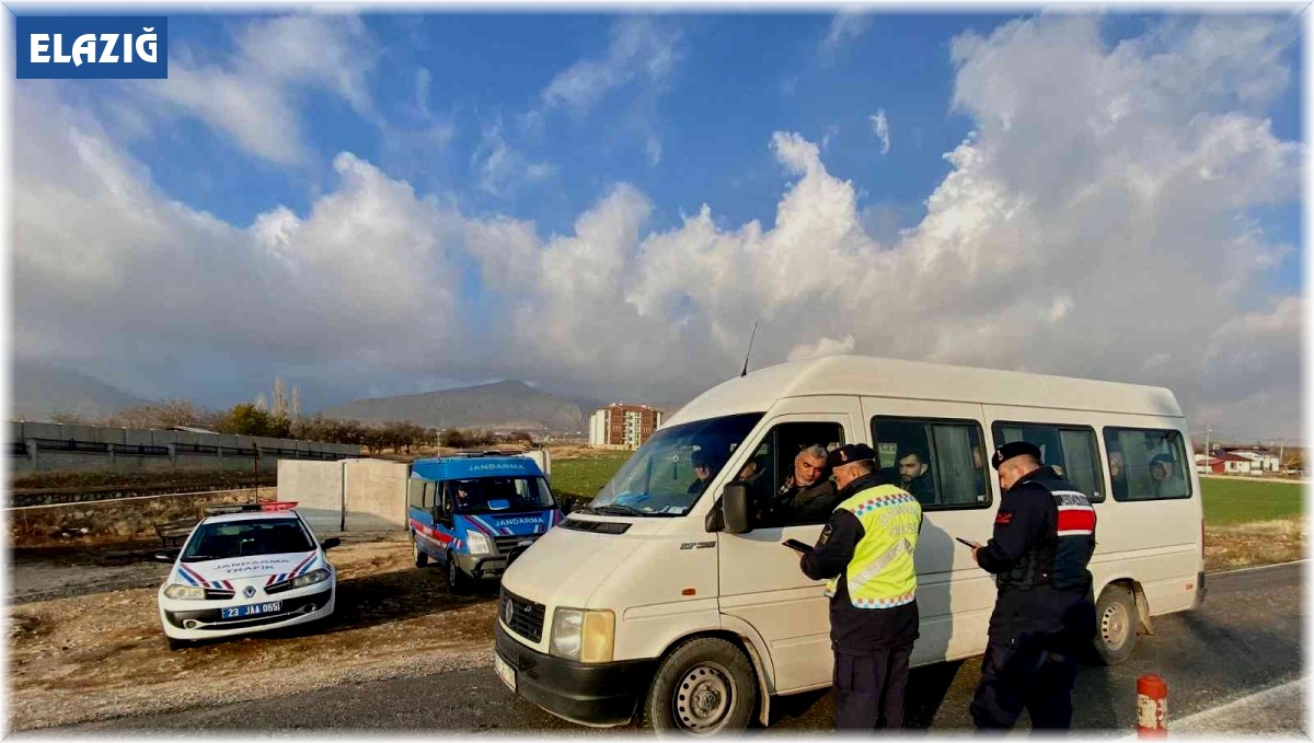 Elazığ'da kış lastiği denetimi gerçekleştirildi