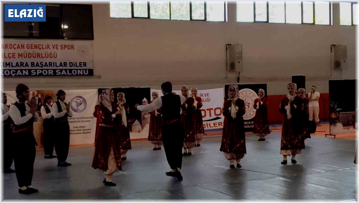 Elazığ'da Kulüpler Arası Halk Oyunları Yarışması bölge finali yapıldı