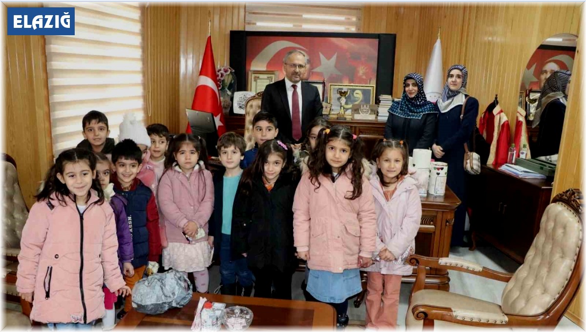 Elazığ'da Kur'an kursu öğrencilerinden anlamlı destek