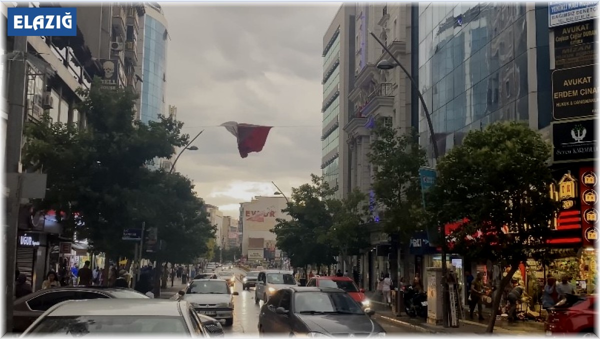 Elazığ'da kuvvetli rüzgar etkili oldu