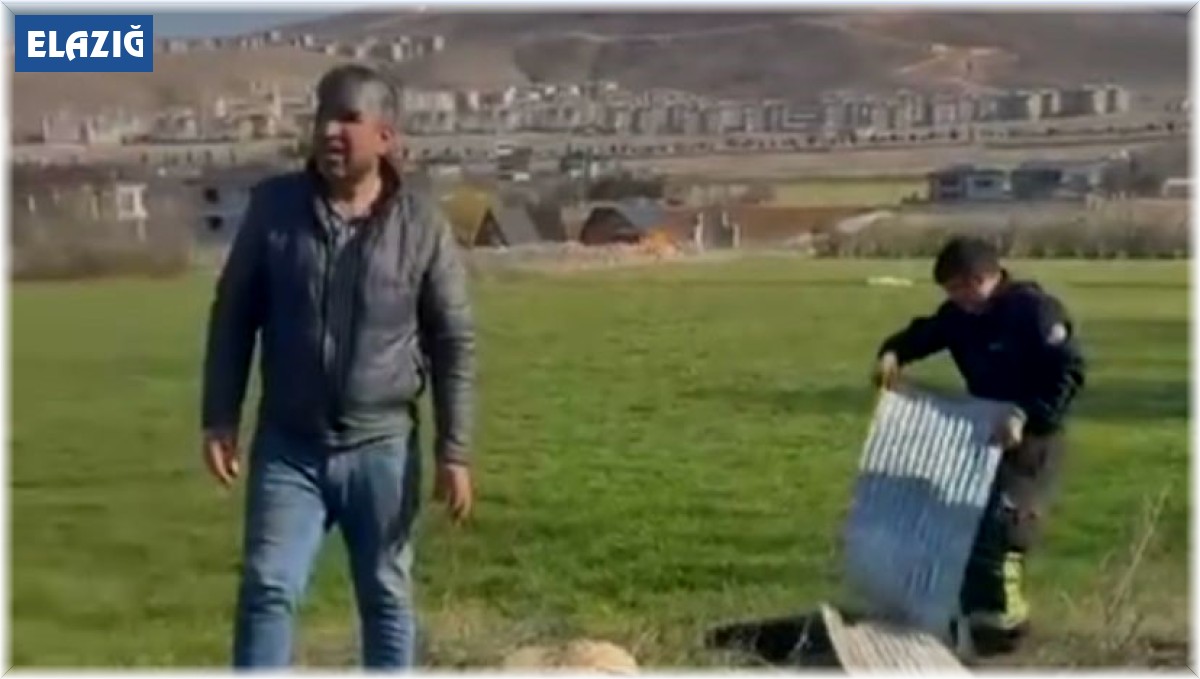 Elazığ'da kuyuya düşen ineği itfaiye kurtardı