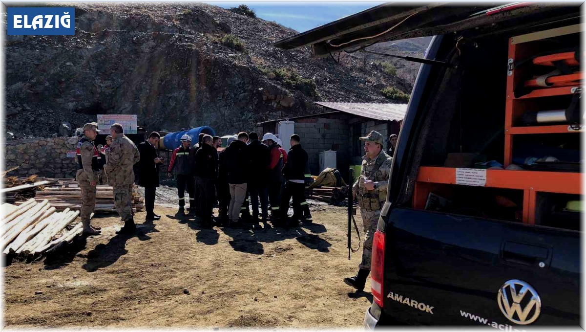 Elazığ'da maden ocağında göçük: 2 işçi kurtarıldı, 2 işçi göçük altında