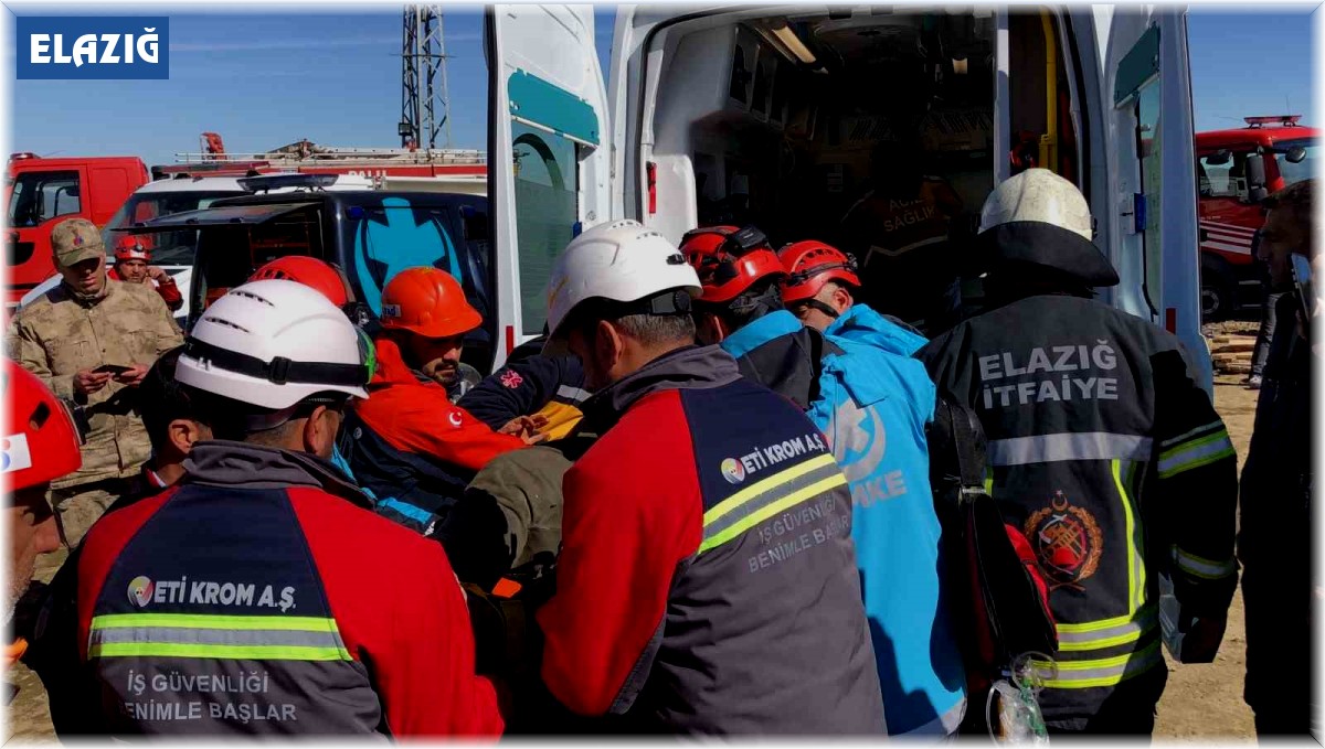 Elazığ'da maden ocağında göçük: 3 işçi kurtarıldı, 1 işçi göçük altında