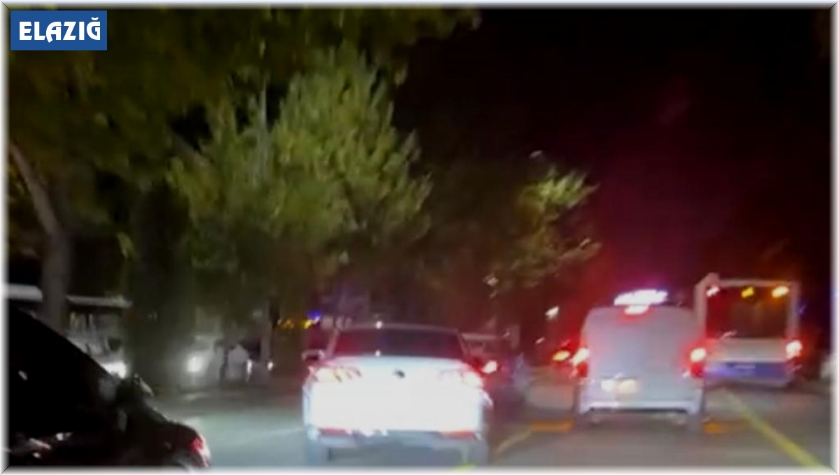 Elazığ'da makas atan sürücüye ceza kesildi