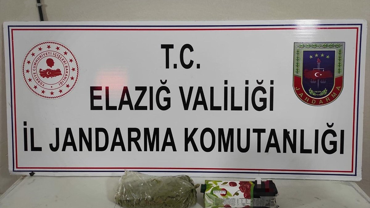 Elazığ'da meyve suyu kutusunda uyuşturucu ele geçirildi