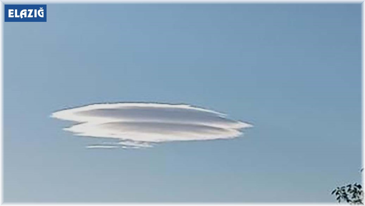 Elazığ'da nadir görülen mercek bulutu görüntülendi