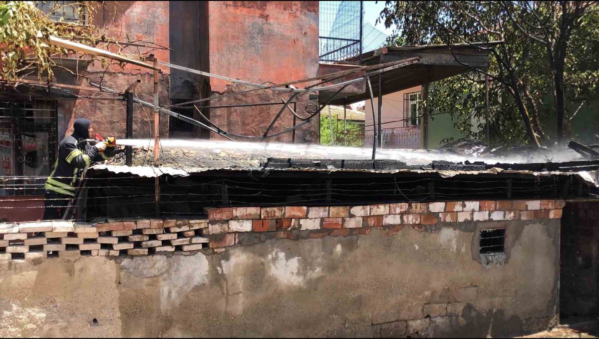 Elazığ'da odunluk yangını: 1 yaralı