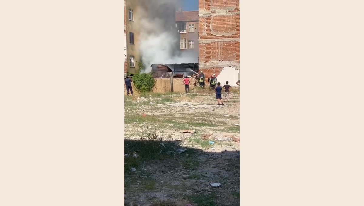 Elazığ'da odunluk yangını söndürüldü