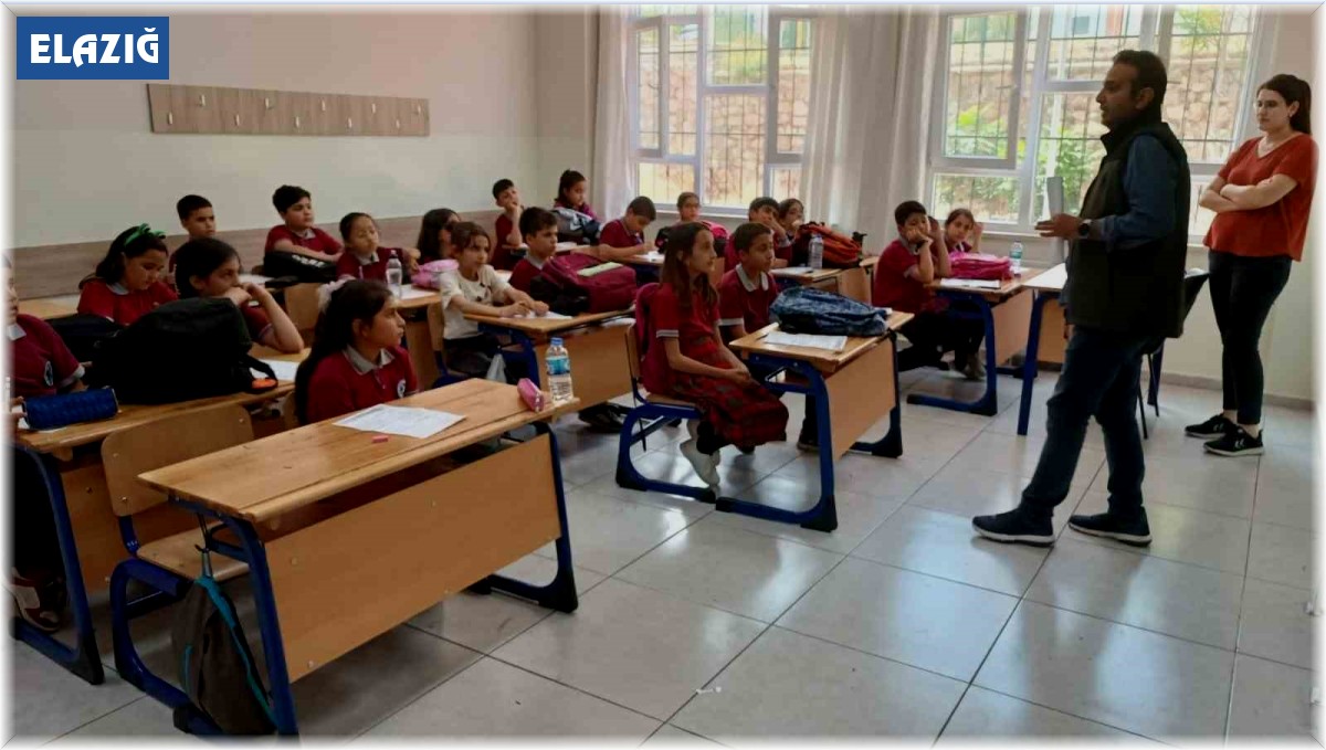 Elazığ'da öğrencilere orman yangınları öncesi tedbirler anlatıldı