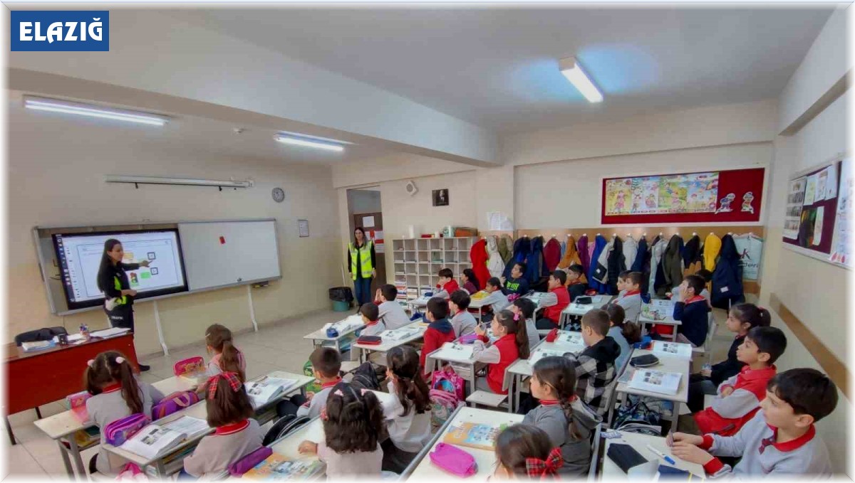 Elazığ'da öğrencilere trafik eğitimi verildi