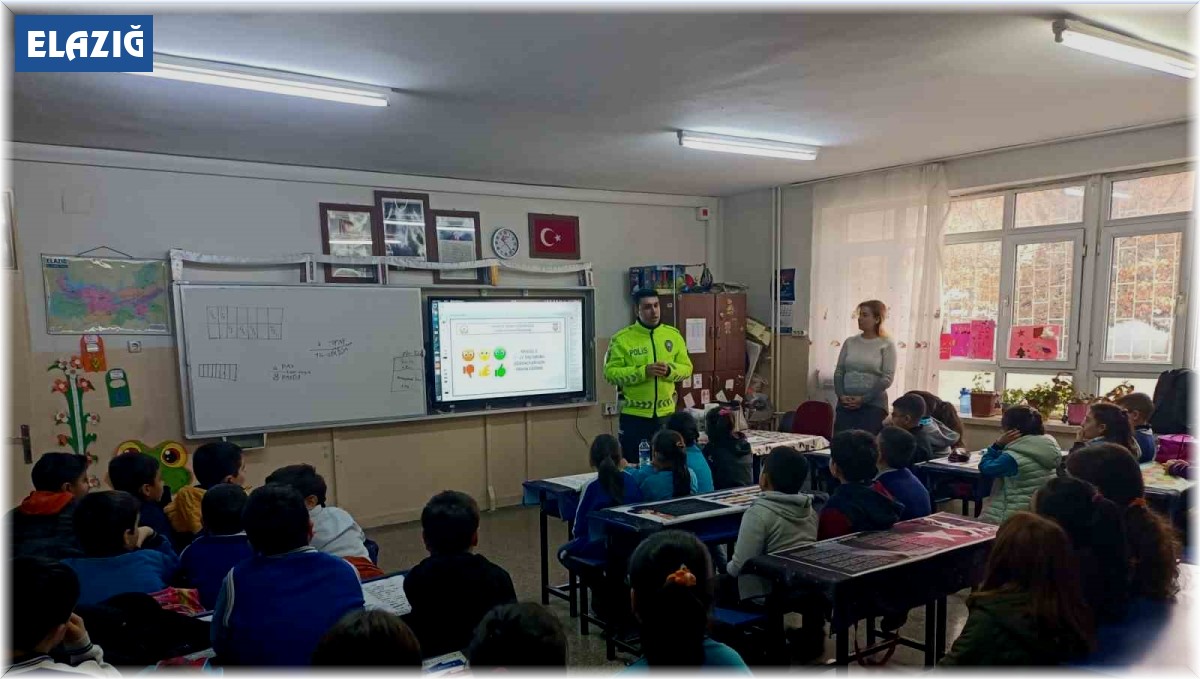 Elazığ'da öğrencilere trafik eğitimi verildi