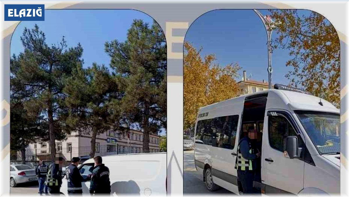 Elazığ'da okul önlerinde asayiş uygulaması sürüyor
