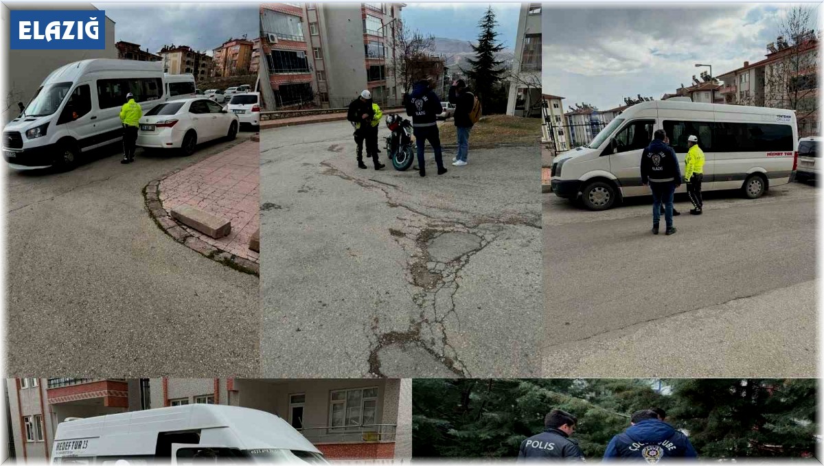 Elazığ'da okul önü denetimleri sürüyor