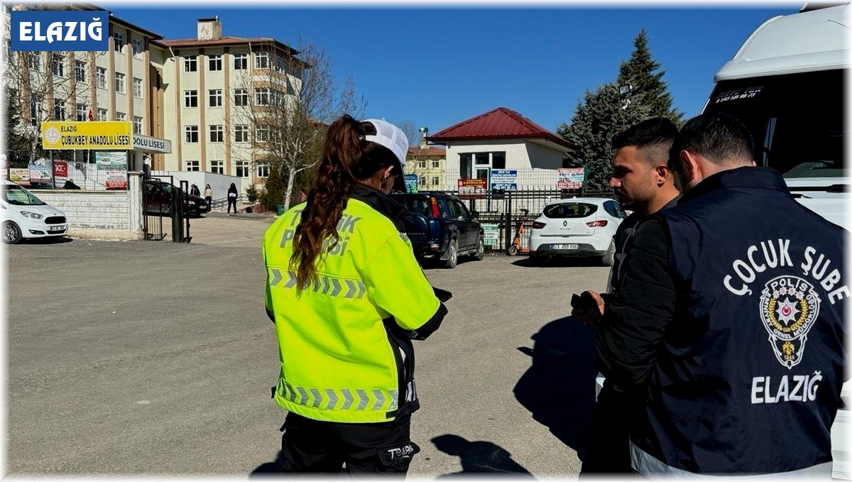 Elazığ'da okul önü denetimleri sürüyor