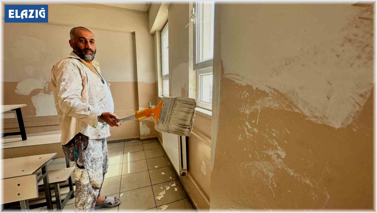 Elazığ'da okullar yeni eğitim öğretim yılına hazırlanıyor