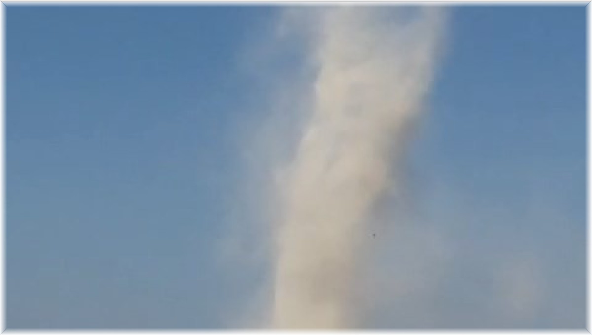 Elazığ'da oluşan hortum korkuttu