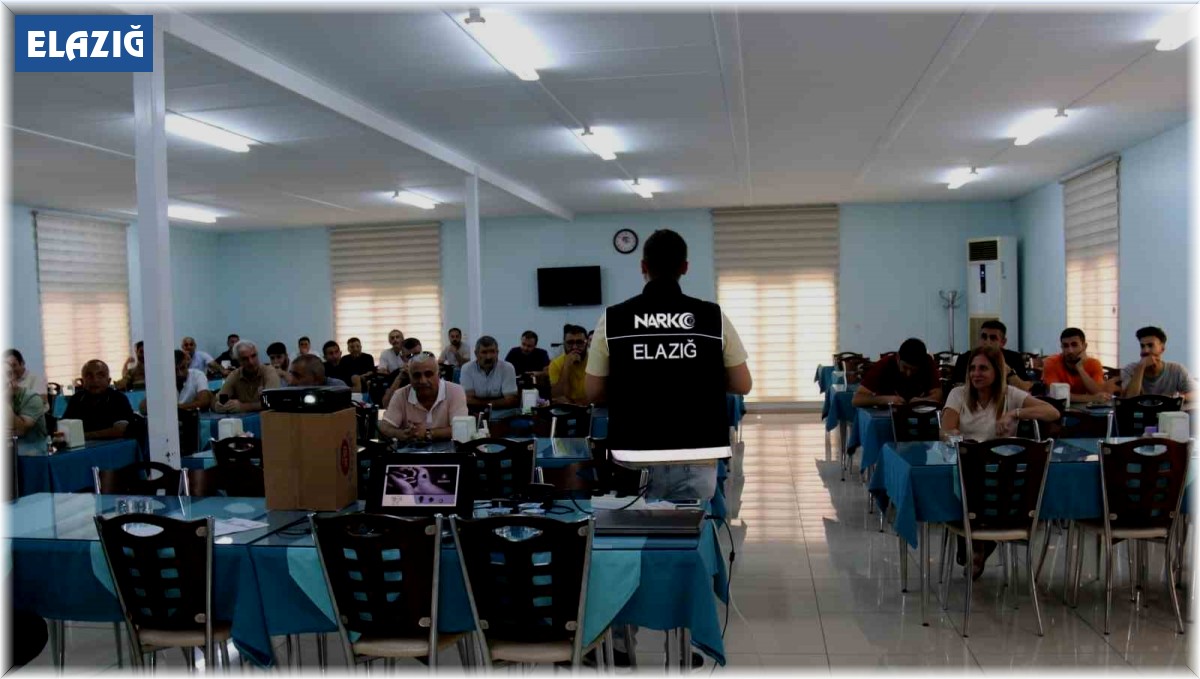 Elazığ'da Orman Müdürlüğü personeline uyuşturucu ile mücadele eğitimi verildi
